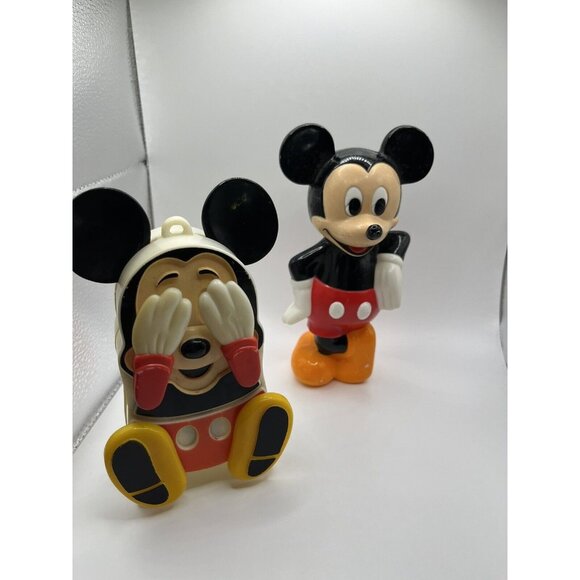 Vintage 1986 Superior Toy Disney Mickey Mouse Gumball Bank Plastic Part&CRIB TOY - Picture 6 of 16